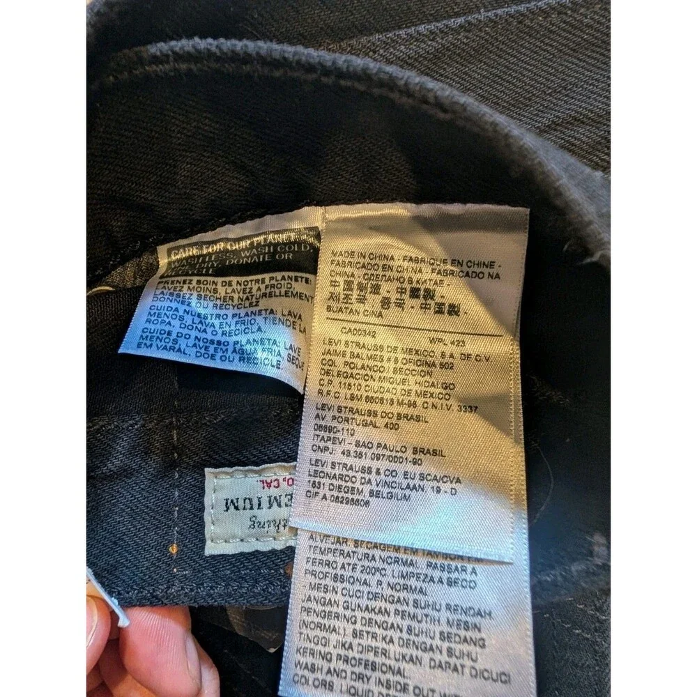 NWT Levi's 501 Original High Rise Straight Raw Frayed Hem Jeans Women Size 31x28